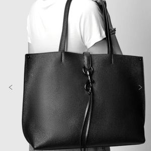NWT Rebecca Minkoff Megan Tote (Black on black)